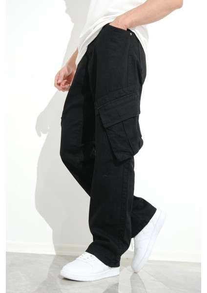 Fierello Kargo Cepli Bol Kesim Baggy Fit Kot Pantolon Jeans fiyatları