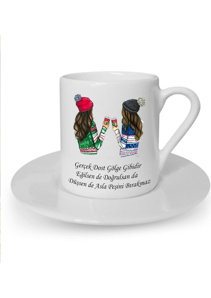 Beyaz Türk Kahvesi Fincanı, şık tasarım, 1 kişilik, 150 ml, kaliteli seramik