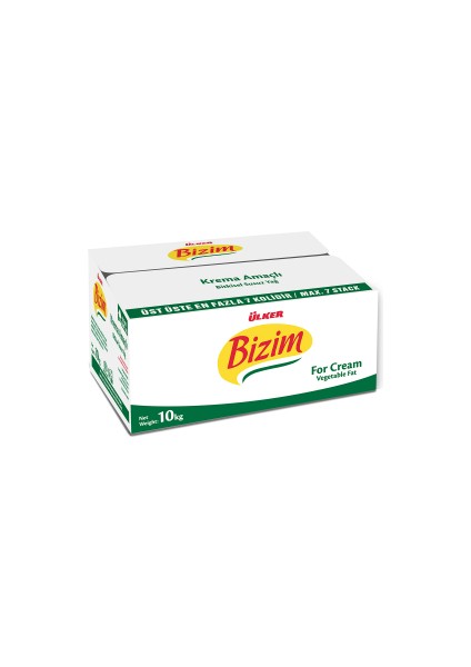 Bizim Mutfak Margarin Krema Yazlik 1 x 10 kg Bizim