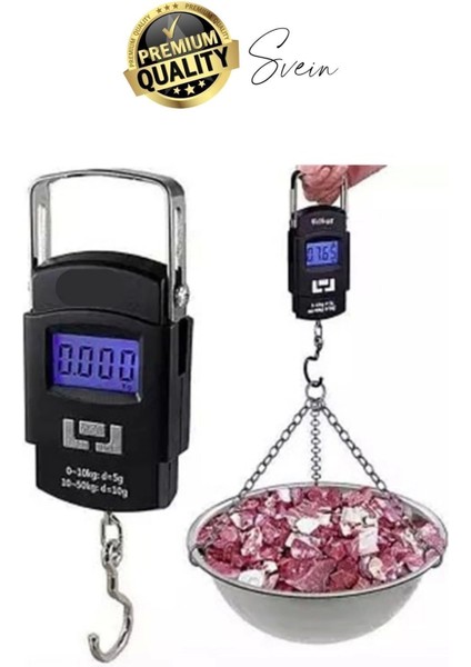 Taşınabilir Hassas Elektronik Terazi El Askılı Ölçekli LCD Dijital Göstergeli Ağırlıkları Bagaj modelleri