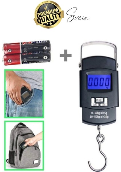 Taşınabilir Hassas Elektronik Terazi El Askılı Ölçekli LCD Dijital Göstergeli Ağırlıkları Bagaj fırsatları