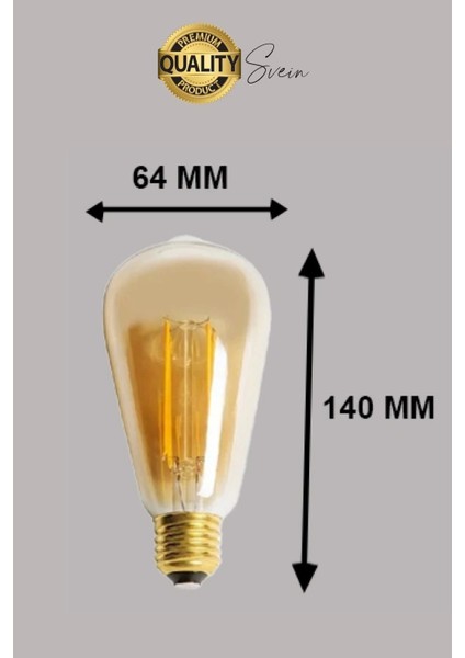 4 Adet Vintage Spiral Filament Rustik Retro Akkor LED Ampul Yüksek Işıklandırma Lamba Gün Işığı E27