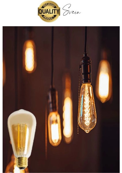 4 Adet Vintage Spiral Filament Rustik Retro Akkor LED Ampul Yüksek Işıklandırma Lamba Gün Işığı E27