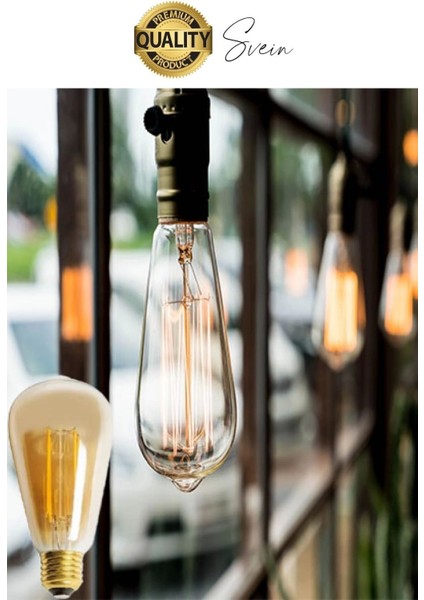 4 Adet Vintage Spiral Filament Rustik Retro Akkor LED Ampul Yüksek Işıklandırma Lamba Gün Işığı E27
