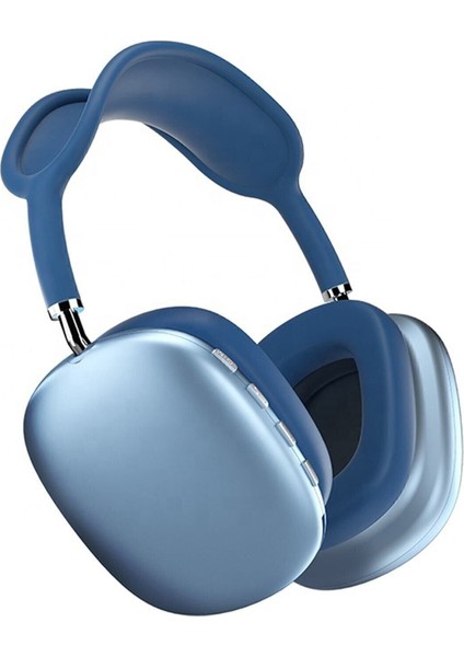Mavi P9 Air Max Kablosuz 5.0 Mikrofonlu Bluetooth Kulaklık Mavi (P9) 5.2