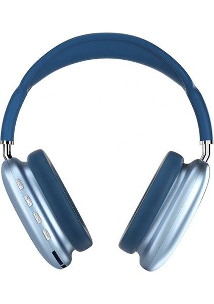 Mavi P9 Air Max Kablosuz 5.0 Mikrofonlu Bluetooth Kulaklık Mavi (P9) 5.2