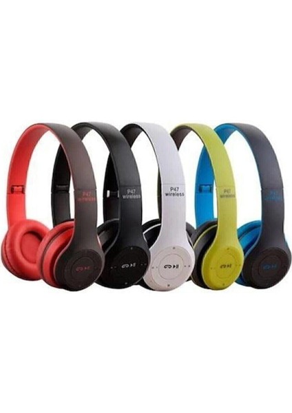 P47 Wireless 5.0 Edr Bluetooth Kablosuz Kulaklık Siyah