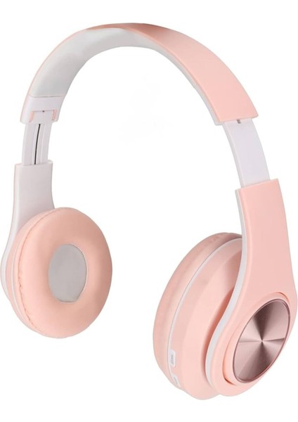 B39 Pembe Kablosuz Bluetooth Kulaklık Led Işıklı Kulaküstü modelleri
