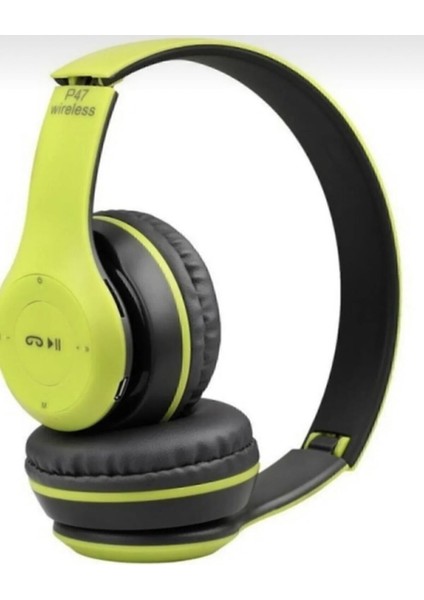 Genel Markalar 5.0 P47 Katlanabilir Bluetooth Kablosuz Kulaklık Gri Pembe 1 Yıl Beyaz fırsatları