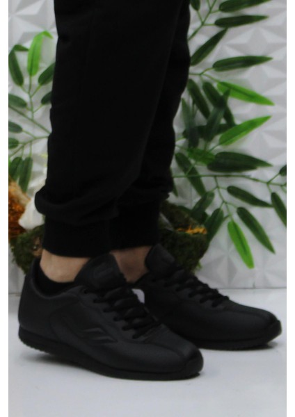 Neptun 5 Siyah Rahat Esnek Sneaker Spor Ayakkabı