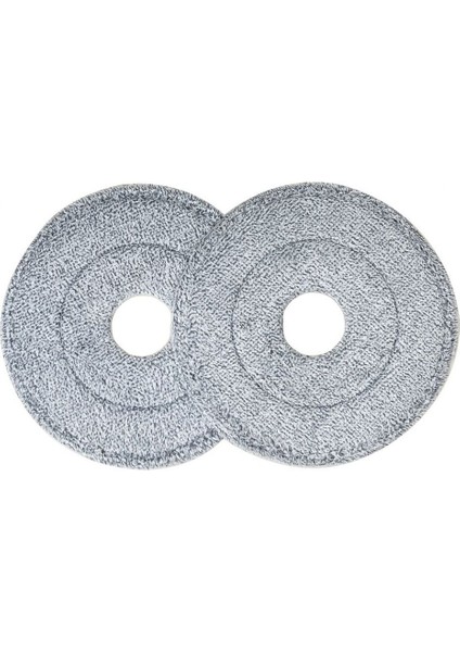 Tekno Trust Temiz & Kirli Su Ayıran Mop Set Için Yedek Yuvarlak 2 Adet Mikrofiber Mop Bezi