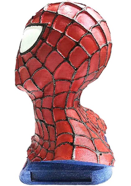 Dekoratif Tasarım Spiderman Büstü 15 cm Örümcek Adam Figürü