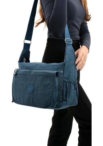 Klinkır Postacı Okul Çantası Çapraz Askılı Büyük Boy Omuz Çantası Yağmur Geçirmez Özel Kumaş