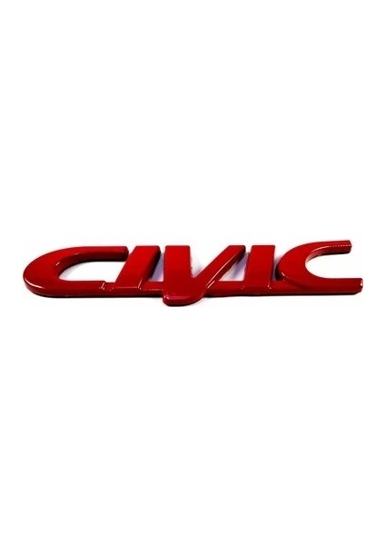 Arma Arka Honda Civic 96-00 Yazı Kırmızı 12.5cm