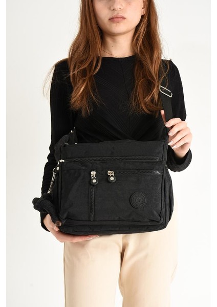 Kadın Omuz Çantası Çok Cepli Hafif Yağmur Geçirmez Klinkır Kumaş 30*20 cm Günlük Kullanıma Uygun fiyatları