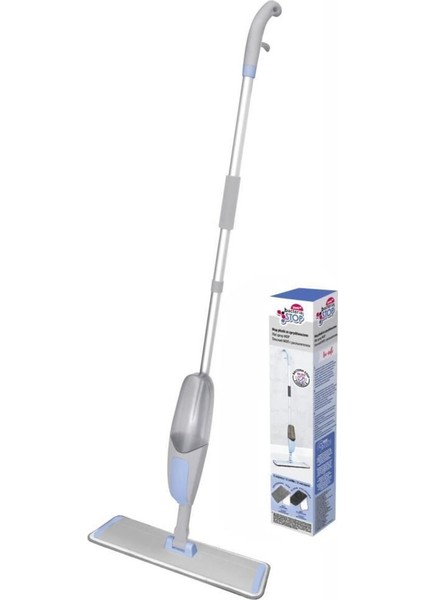 Mavi antibakteriyel spreyli mop temizlik seti, hijyen ve parlaklık sağlar. indirimleri