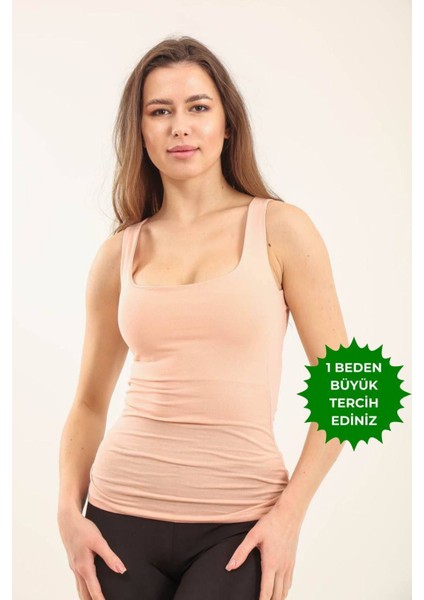 Kadın Basic Geniş Askılı Uzun Penye Body 1068 fiyatları