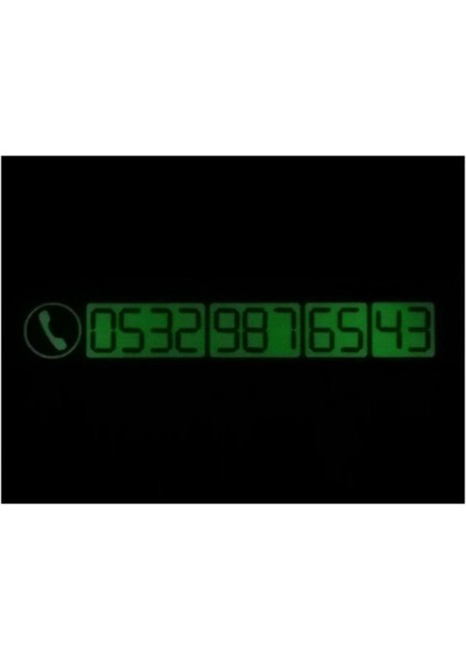 Ön Cama Takılan Araç Park Cep Telefonu Numaratörü Fosforlu Model modelleri