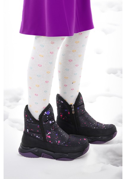 Rocco Fermuarlı Kız Çocuk Kar Botu