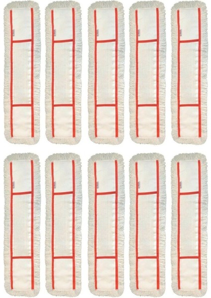 Nemli Mop Yedek Seti 80cm, 10'lu, Temizlik İçin Uygun, TR Menşeli, BOLLUCA San.