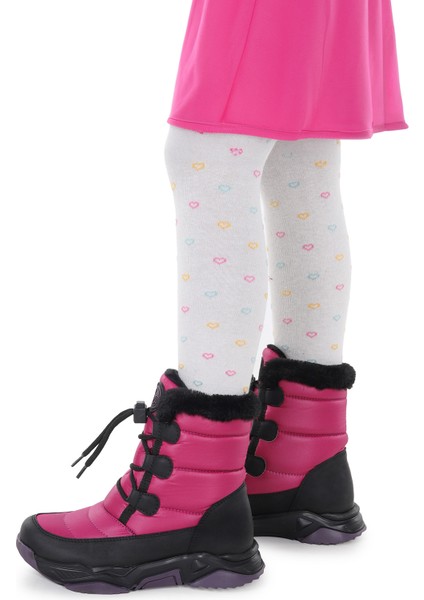 Alison Bağcıklı Kız Çocuk Kar Botu Siyah - Lila fiyatları