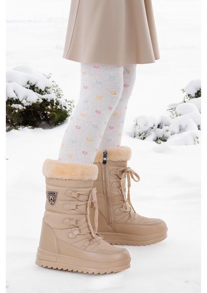 Kiko Kids Deco İçi Termal Kürklü Kız Çocuk Kar Botu Ayakkabı