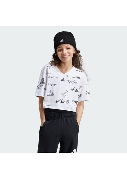 Brand Love Cropped Çocuk Tişört