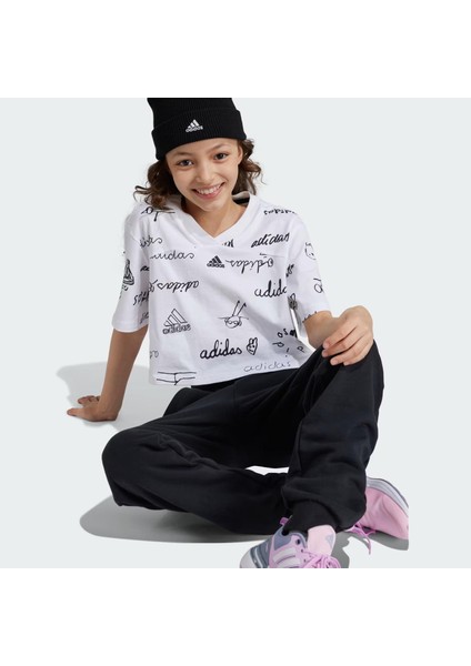 Brand Love Cropped Çocuk Tişört
