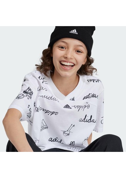 Brand Love Cropped Çocuk Tişört