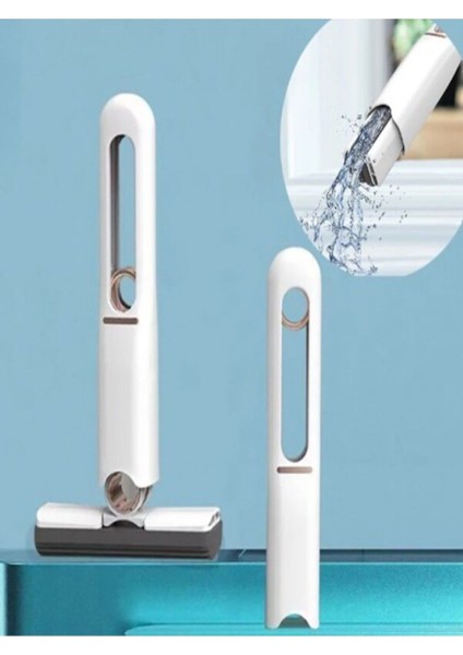 El Mopu Süngerli Yıkanabilir Sıkmalı Pratik Mop Cam Banyo Mutfak Yerde Kullanılır Minimop Tek Sünge