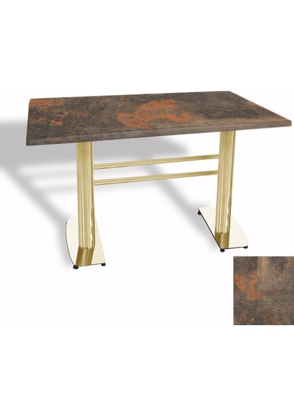 Tokyo Werzalit Masa 80X140 (Gold) - Metalic Oxid 1