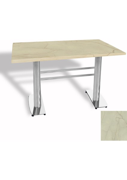 Tokyo Werzalit Masa 70X120 (Kromnikel) - Golden Marble