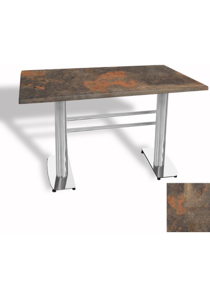 Tokyo Werzalit Masa 70X120 (Kromnikel) - Metalic Oxid 1