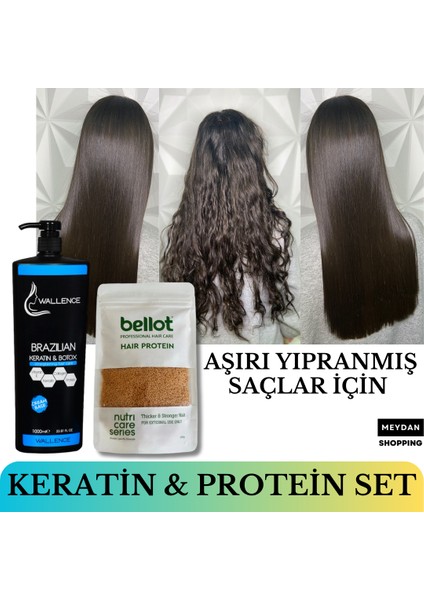 Aşırı Yıpranmış Saçlar Için Keratin & Saç Protein Set 2'li