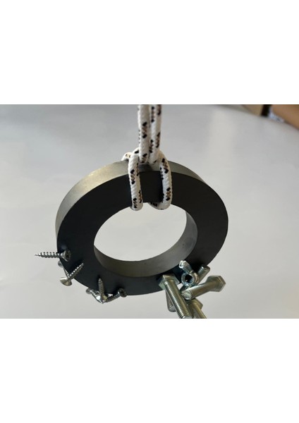 Inşaat Şantiye Çivi Vida Toplama Mıknatısı - Metal Toplayıcı Halatlı Güçlü Halka Mıknatıs 100 x 60 x 20 modelleri