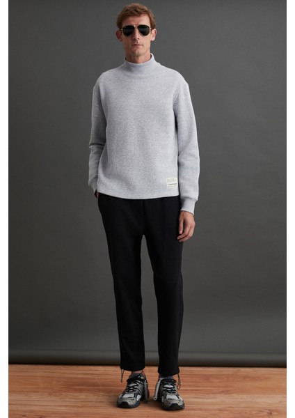 Valencıa Erkek Pamuk-Polyester Grimelanj Sweatshirt