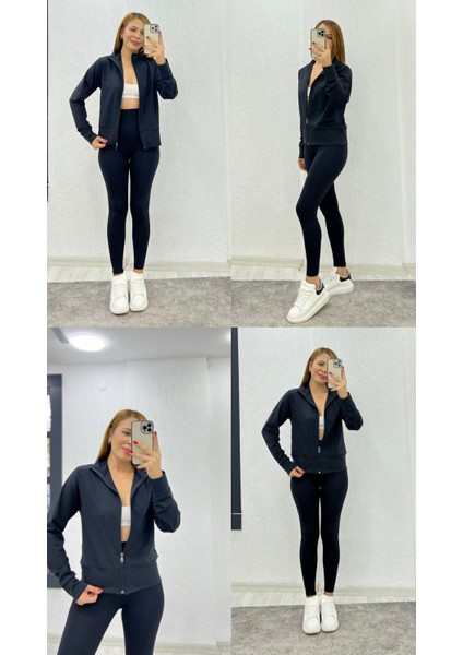 Orjinal Meşhur Eşofman Takımı, Taytlı Eşofman Takımı, Tayt Ceket Kombin, Kadın Tayt Ceket