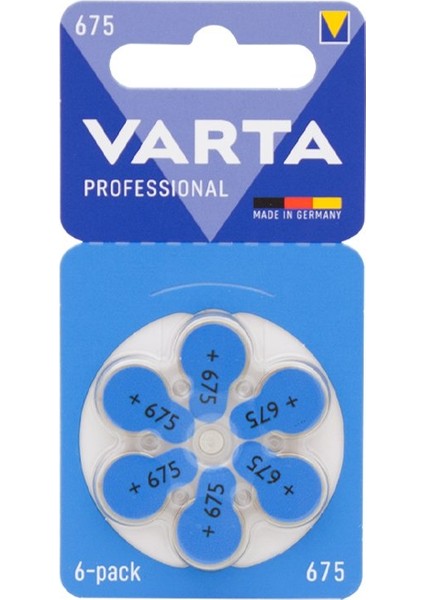 Varta 675 No Kulaklık Pili (6lı Paket)