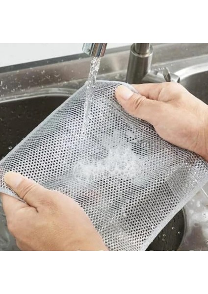 3 Adet Sihirli Inox Paslanmaz Telli Bulaşık Bezi Kir Pas Sökücü Sihirli Temizlik Bezi ve Süngeri modelleri