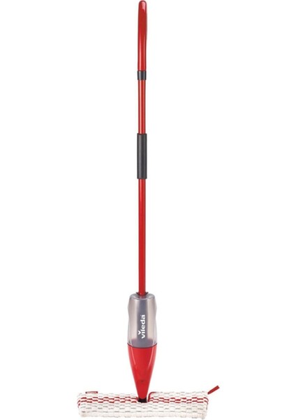 Kırmızı Mikrofiber Çift Taraflı Sprey Mop Seti, TR Menşei, Temizlik İçin Uygun