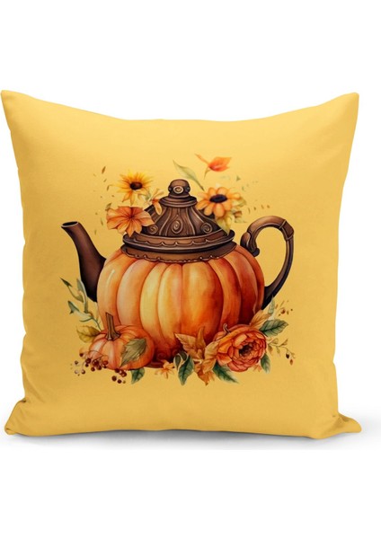 Sonbahar Serisi Çift Tarafı Dijital Baskılı Kırlent Kılıfı (Halloween Autumn Cushion Cover)