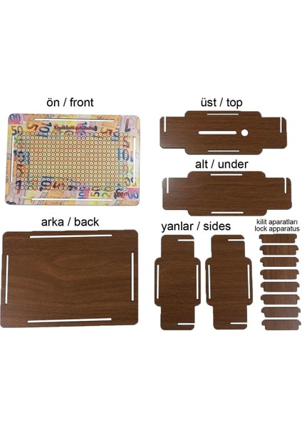 TeknoTrust Mini Manat kutusu, para saklama ve düzenleme için şık ve kullanışlı tasarım fırsatları