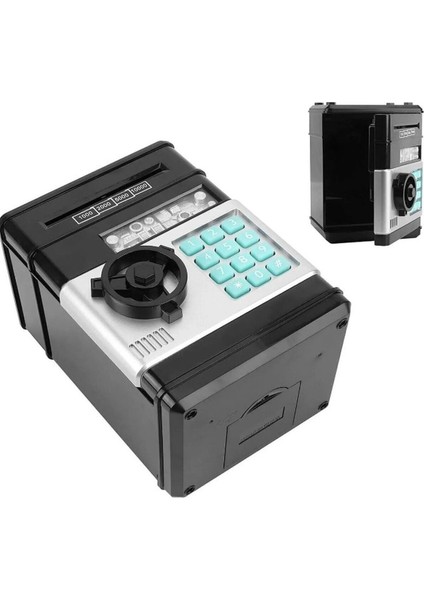 Tekno Trust Siyah Renk Şifreli Otomatik Kağıt Para Alan Kasa Kumbara Oyuncak Dijital Atm fiyatları
