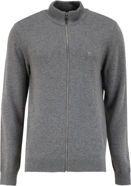 Gri Melanj Erkek Hırka F4WM-HRK 2562