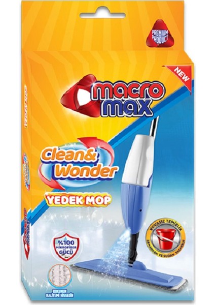 Çok Amaçlı Sprey Yedek Mop Uyumlu, Temizlik Kolaylığı, TR Menşei, MACROMAX