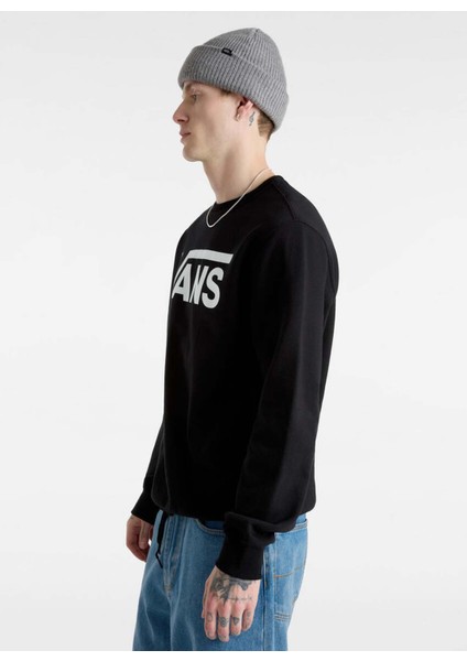 Siyah Erkek Bisiklet Yaka Normal Kalıp Sweatshirt VN000JSFY281-VANS Classıc Iıı Crew fırsatları