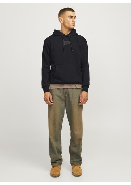 Kapüşon Yaka Siyah Erkek Sweatshırt 12256841_JJHAKKAI Sweat Hood indirimleri