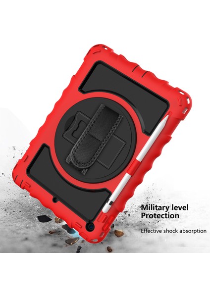 iPad 10.2 Döner Tekme Standlı (2019 2020 2021) Silikon Omuz Askılı Pc Tablet Kılıfı (Yurt Dışından) fırsatları