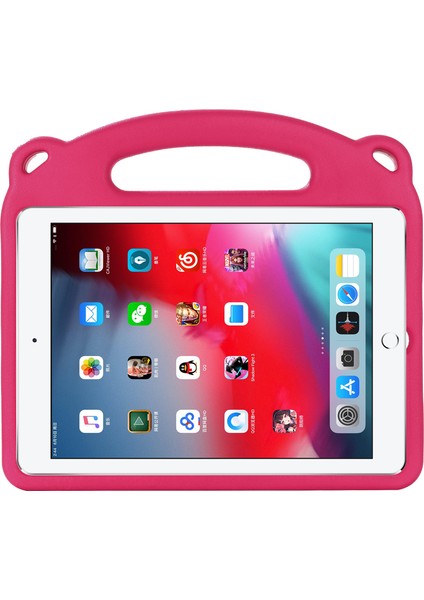 Panda Desenli Eva iPad 10.2 (2019 2020 2021) Standlı Rose Tablet Kılıfı (Yurt Dışından)