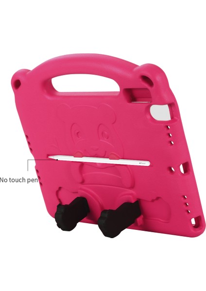 Panda Desenli Eva iPad 10.2 (2019 2020 2021) Standlı Rose Tablet Kılıfı (Yurt Dışından)